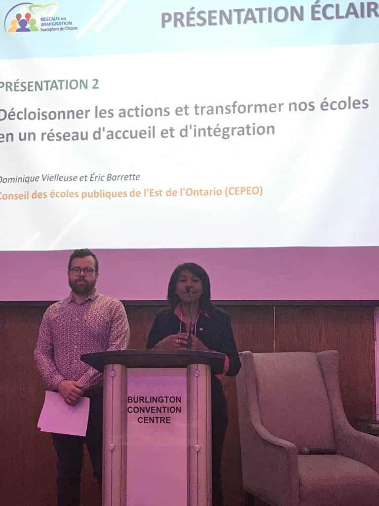 Éric Barrette et Dominique Vielleuse qui présente au forum RIF 2019.