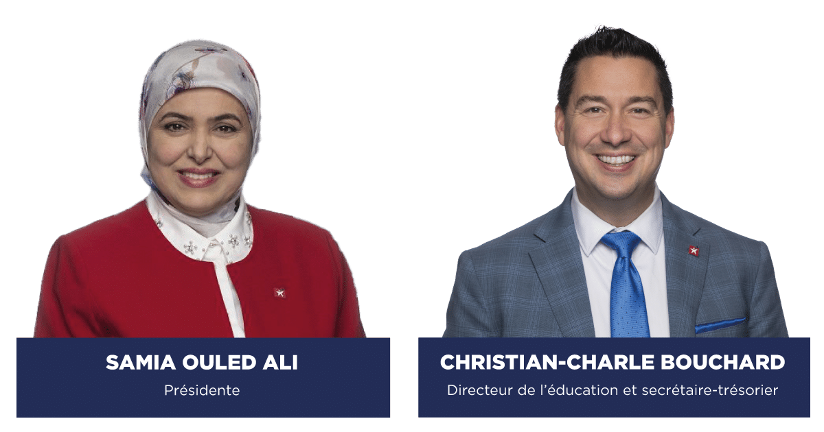 Samia Ouled Ali et Christian Charle Bouchard