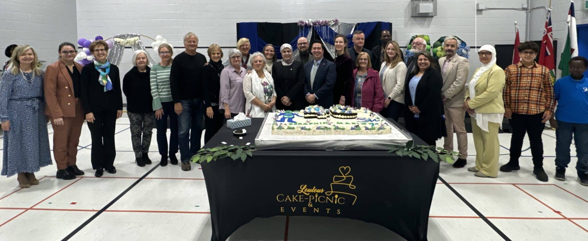 Anniversaire de Séraphin Marion dans le gymnase