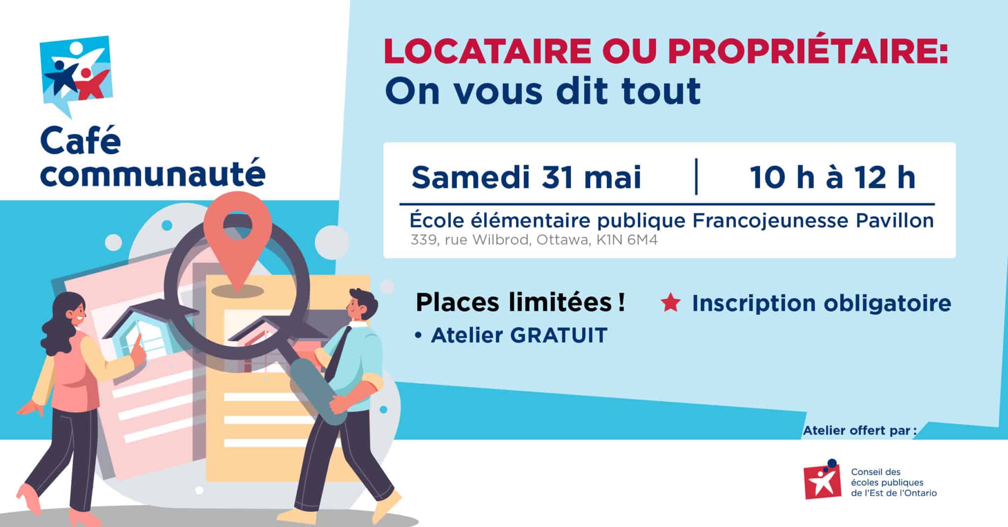 Affiche de promotion Café-Communauté