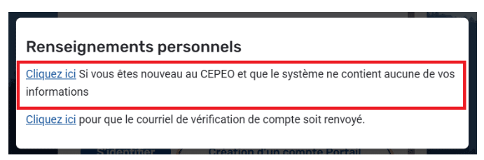 Capture écran du Portail Famille