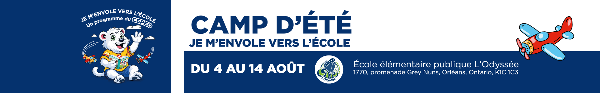 Je m'envole vers l'école